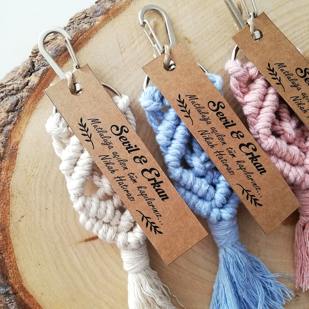 ORGANİZASYON HEDİYELİK TASARIM DÜĞÜN NİŞAN SÖZ NİKAH DOĞUM GÜNÜ MEVLİD SÜNNET KINA GECESİ HEDİYE MAKROME ÖRGÜ EPOKSİ ANAHTARLIK